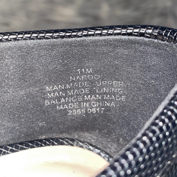 EUC Nine West Naroo Black Gator Embossed Smoking Loafer Size 11 - Picture 8 of 9